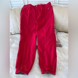 Bogner Red and Gray Track Pants